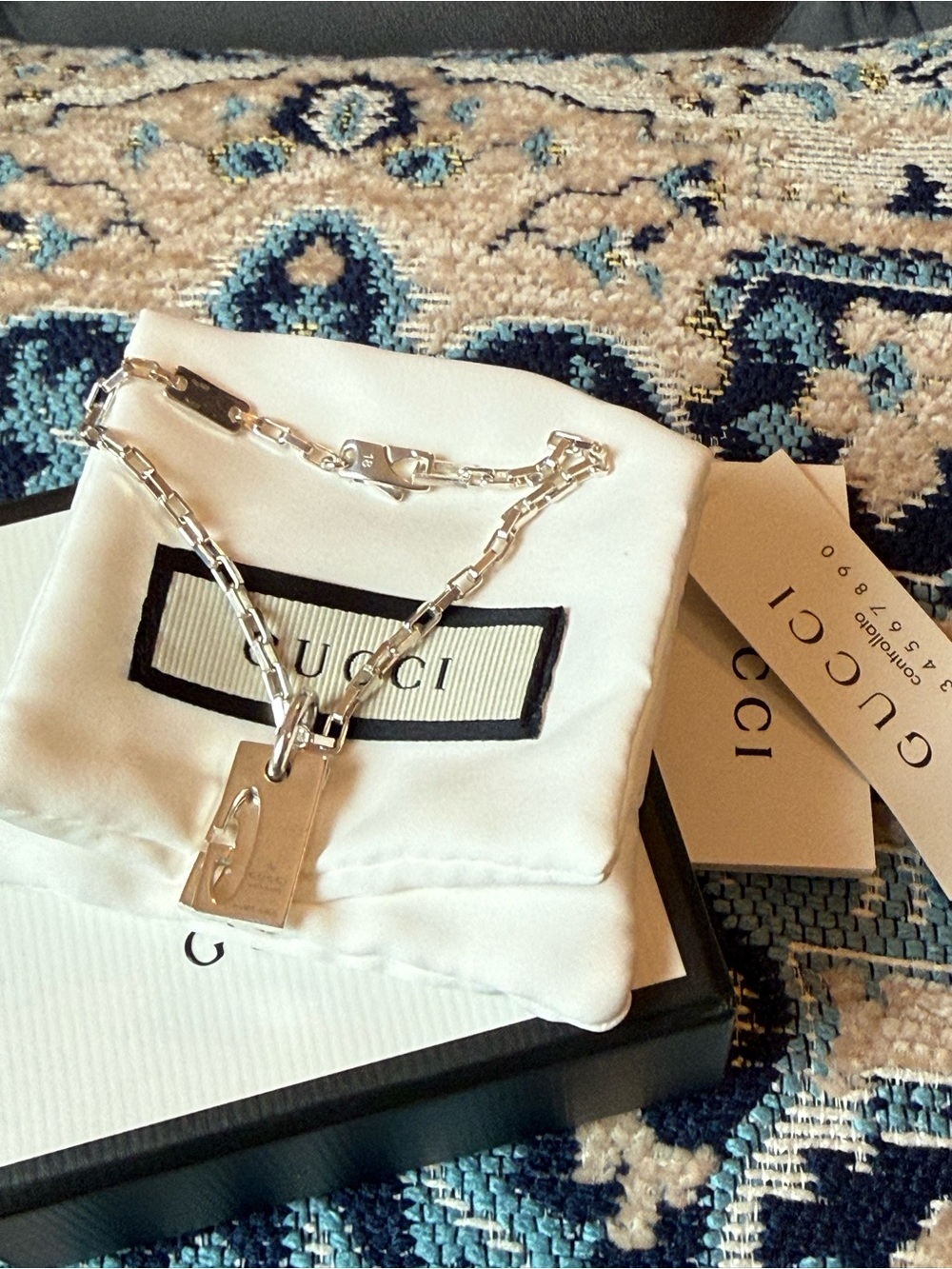 🔥EUC Gucci Sterling Silver Double G Stretch Charm Bracelet Italy🔥 - Picture 7 of 15